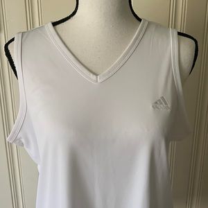 Adidas White Athletic Tank Size M/L